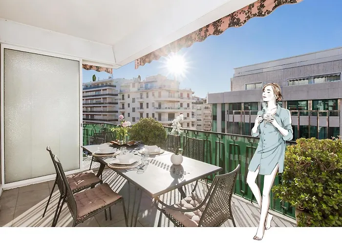 Mariott Area: Sunny 2 Beds /2 Baths شقة كان